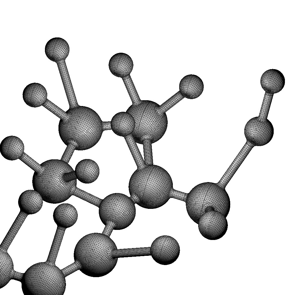 Lisinopril Molecular Structure 3D print model_8
