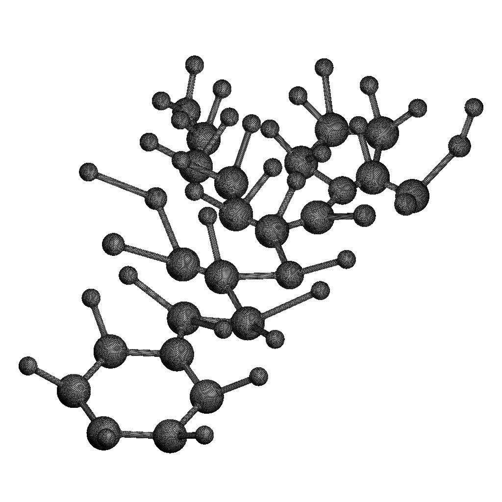 Lisinopril Molecular Structure 3D print model_5