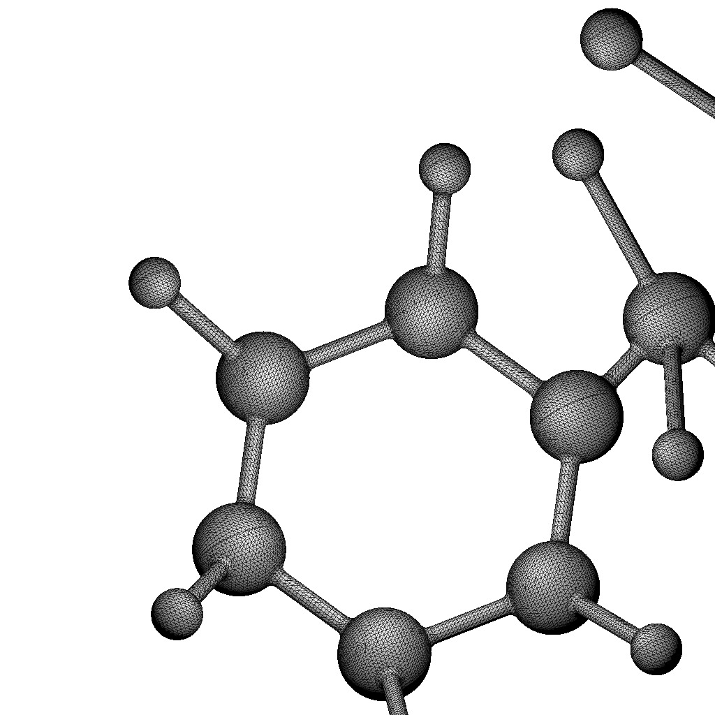 Lisinopril Molecular Structure 3D print model_7