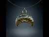 Croissant pendant 3D print model_1