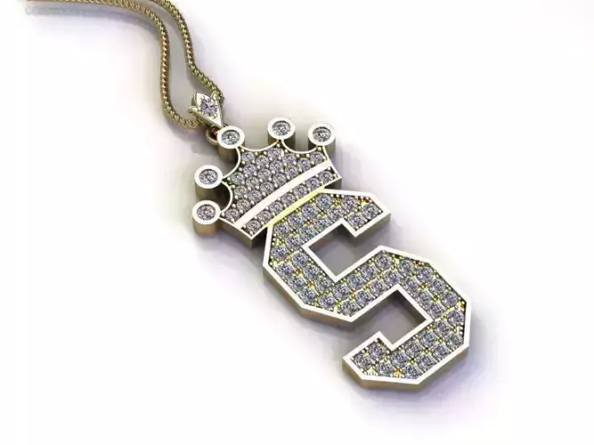 Diamond Font Style Pendant S