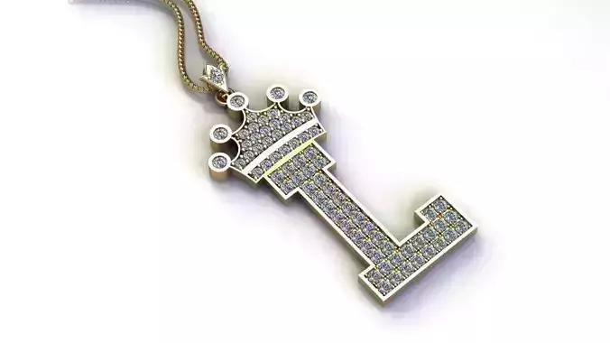Diamond Font Style Pendant L