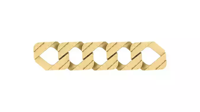 Heavy Link Diamond-Ready Cuban Chain Segment