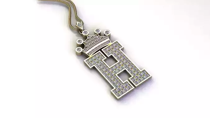 Diamond Font Style Pendant H