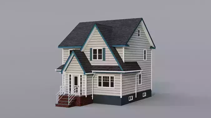 Low Poly House 28 Low-poly 3D model