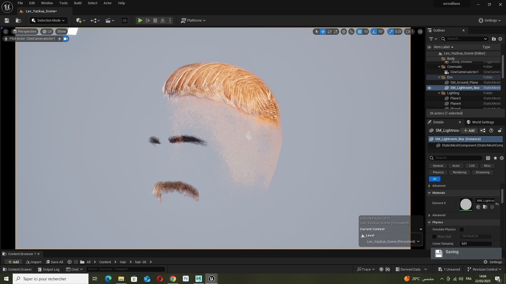 Military Fade with Mustache - Realistic 3D Male Hair Low-poly 3D model_15