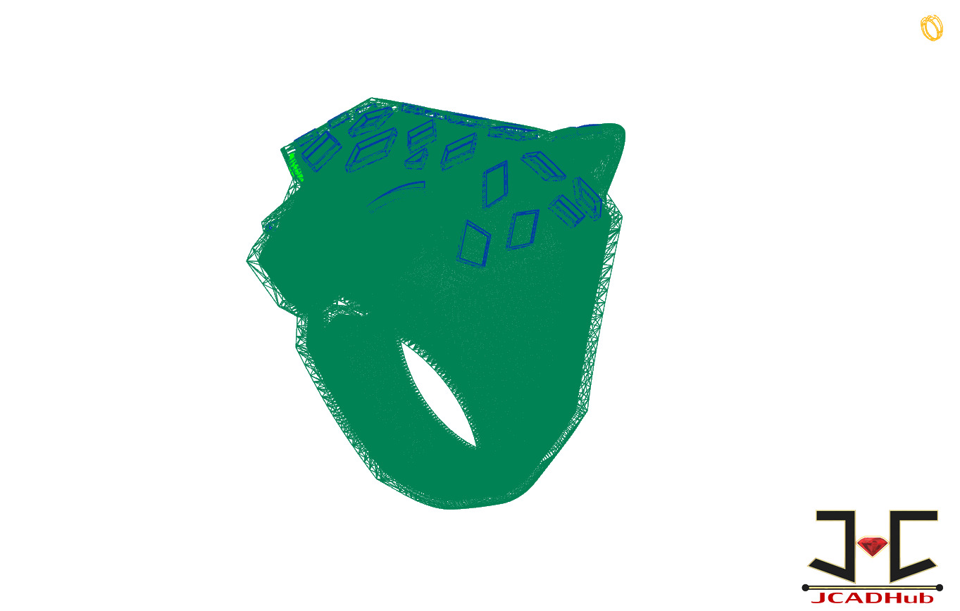 0220 - PantheR-R Ring with Back Jali - JCADHub 3D print model_1