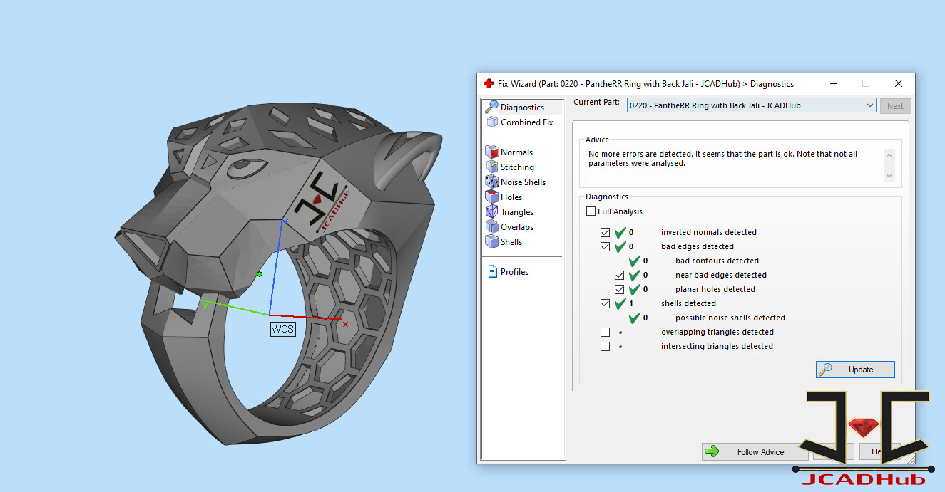 0220 - PantheR-R Ring with Back Jali - JCADHub 3D print model_3
