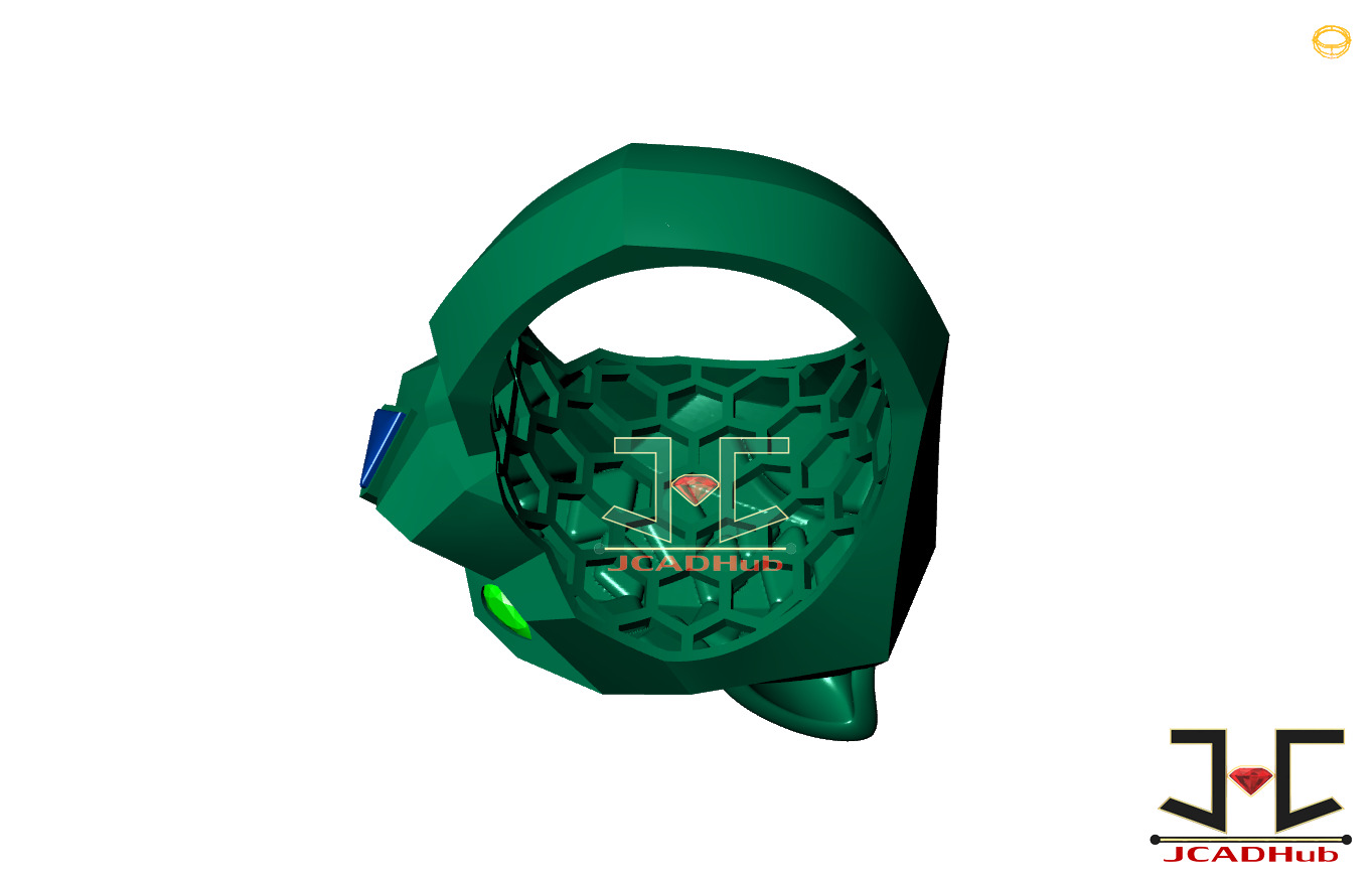 0220 - PantheR-R Ring with Back Jali - JCADHub 3D print model_10