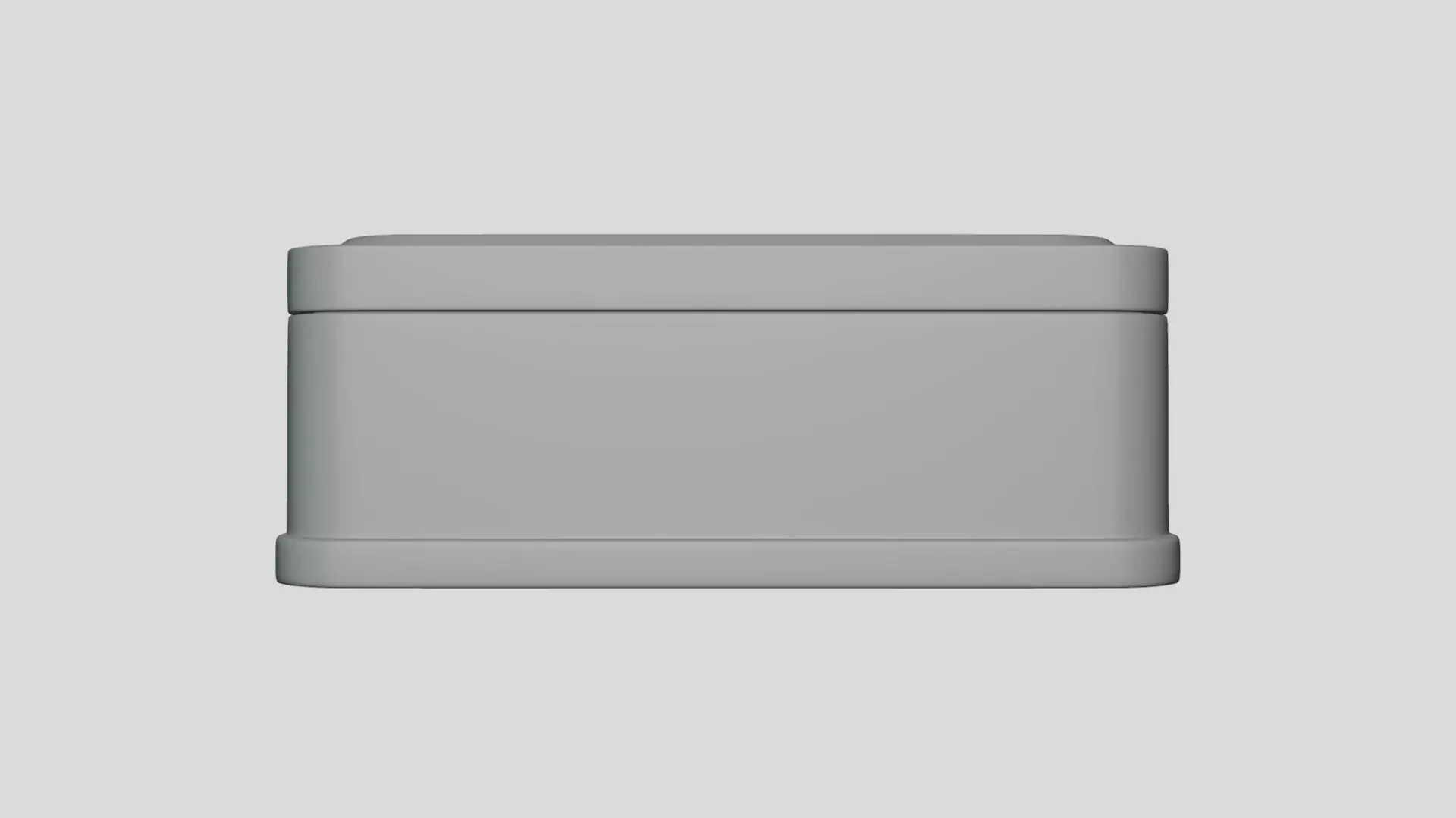 Basic Can Box Geometry Only No Textures No Materials 3D model_0