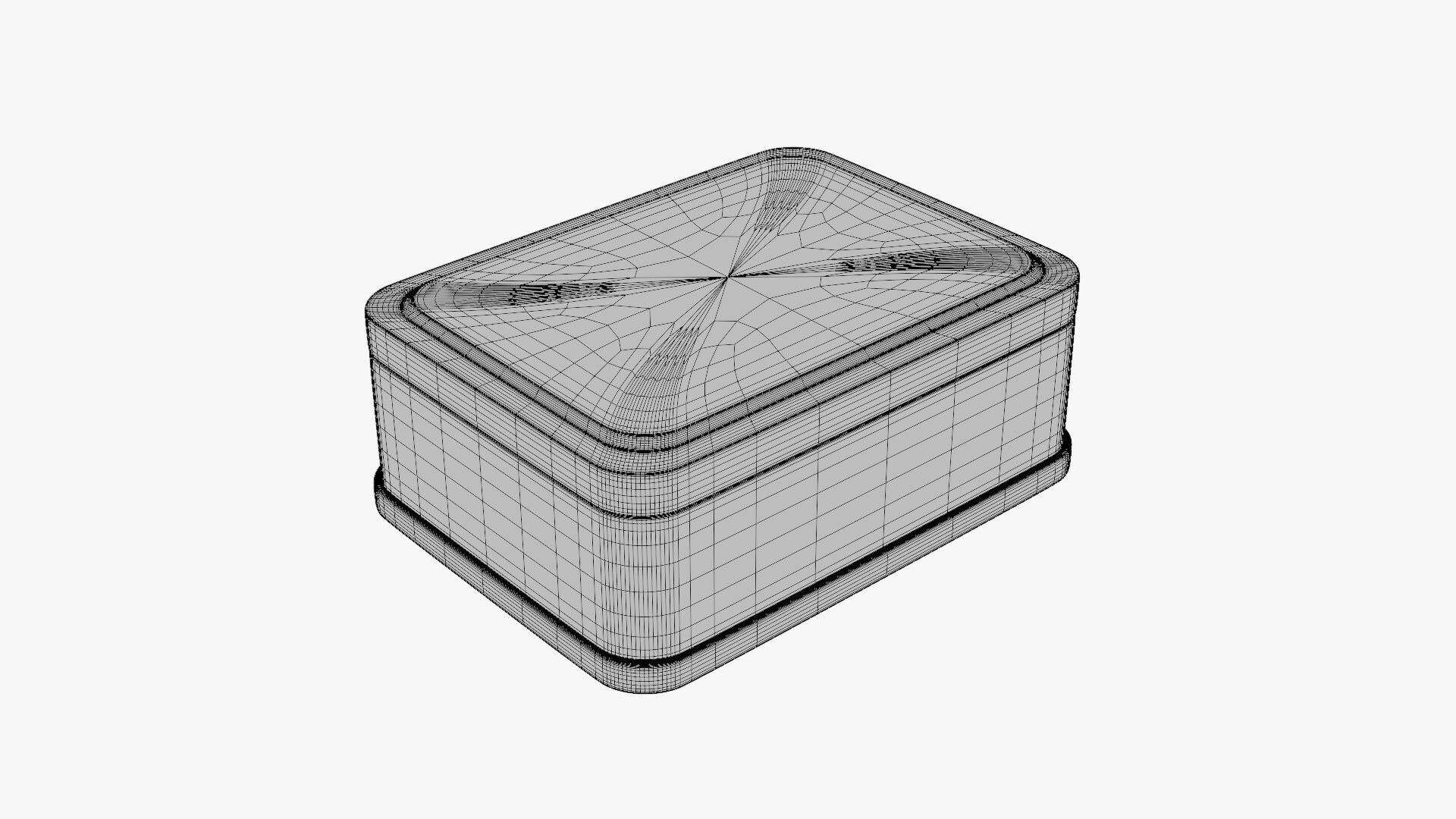 Basic Can Box Geometry Only No Textures No Materials 3D model_6