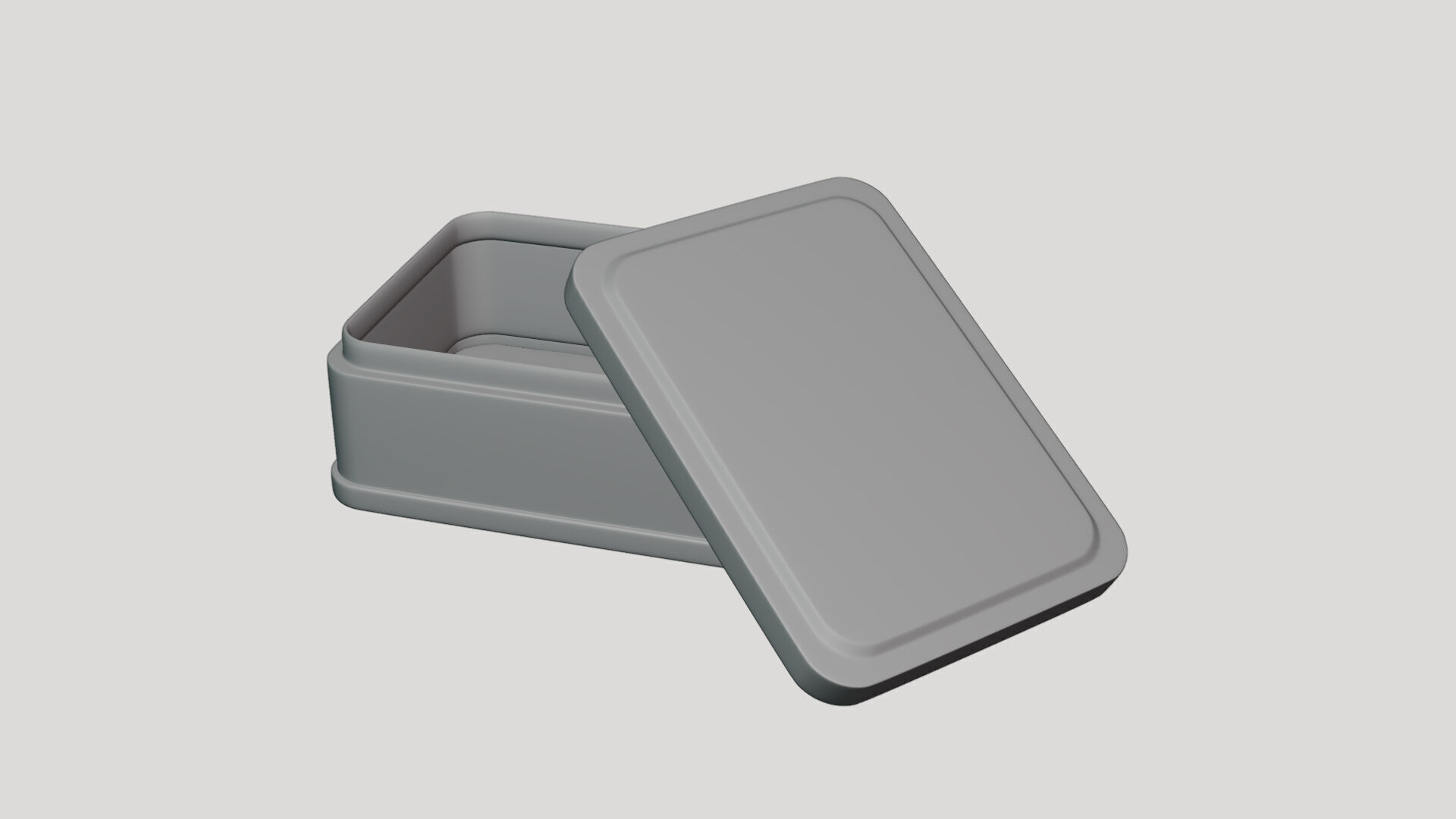 Basic Can Box Geometry Only No Textures No Materials 3D model_3