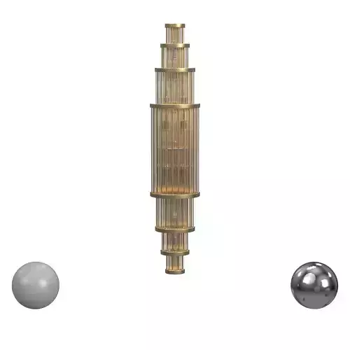 Waldorf Metal And Glass Rod Pendant v2