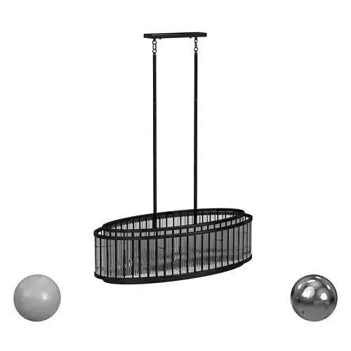 Waldorf Metal And Glass Rod Pendant v4