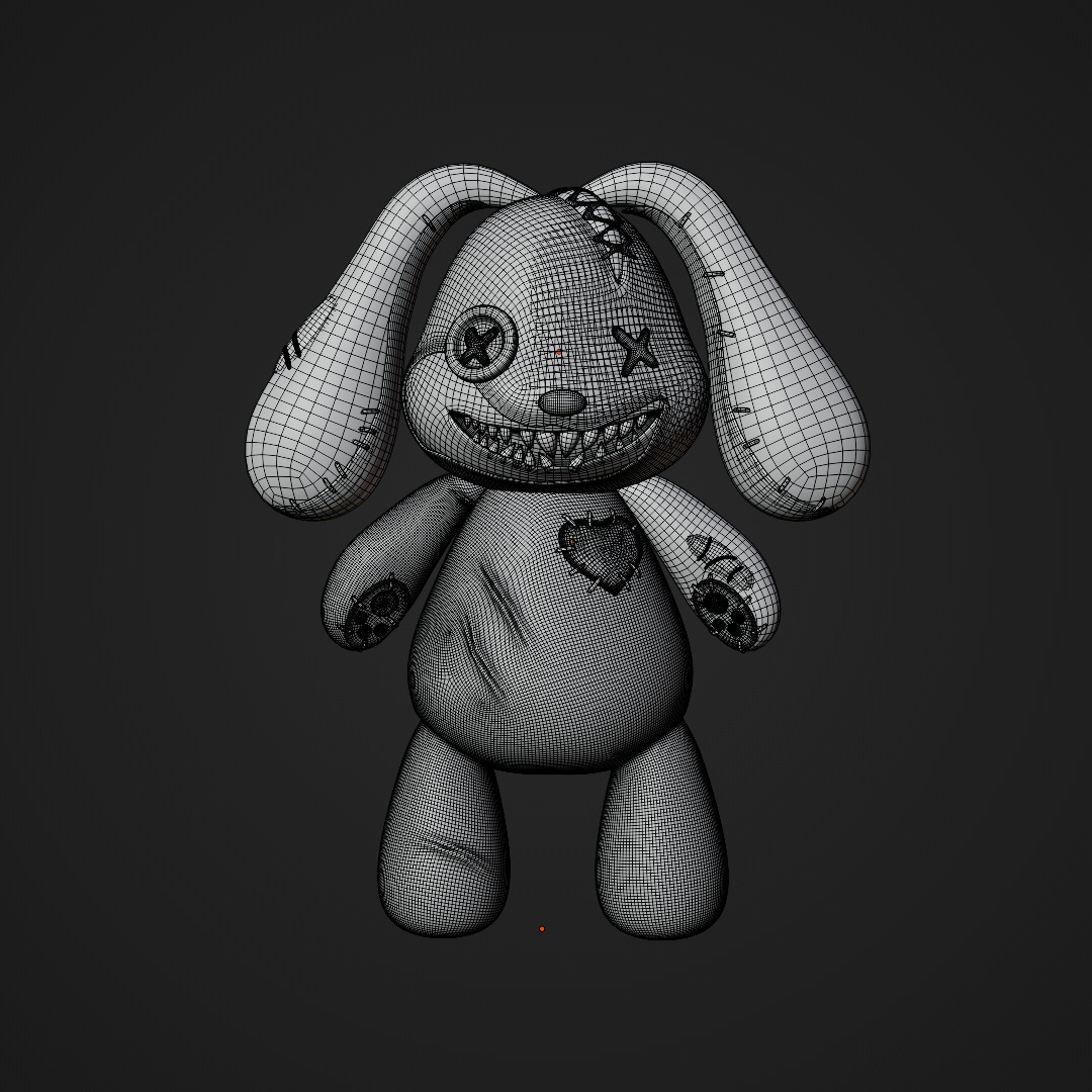 CALL OF DUTY BLACK OPS 6 MISTER PEEKS BUNNY CHARACTER 3D model_3