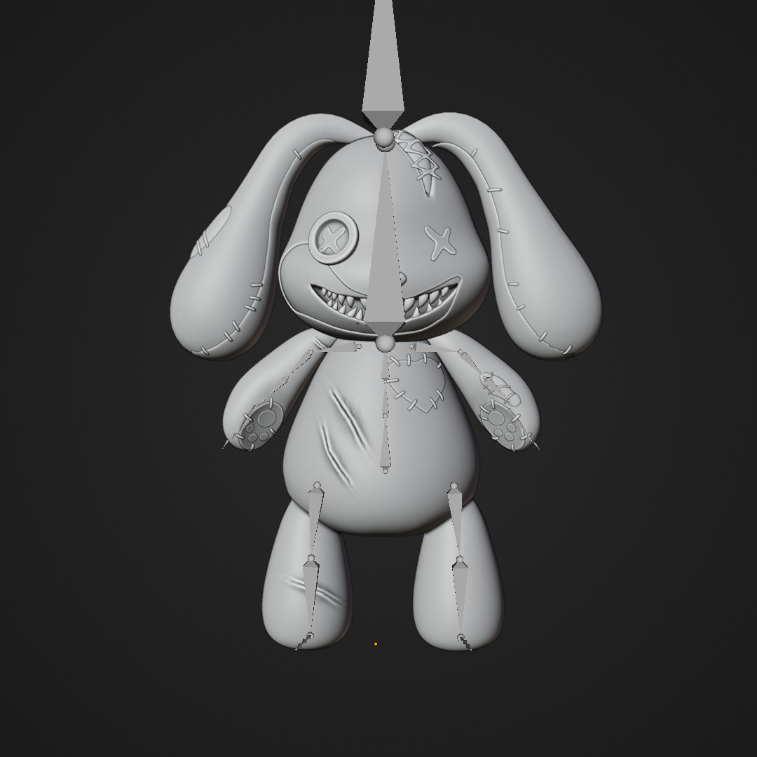 CALL OF DUTY BLACK OPS 6 MISTER PEEKS BUNNY CHARACTER 3D model_2