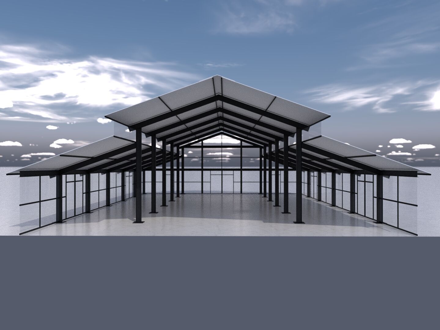 3D Model of Metal Structure Frame MK3 Low-poly 3D model_2