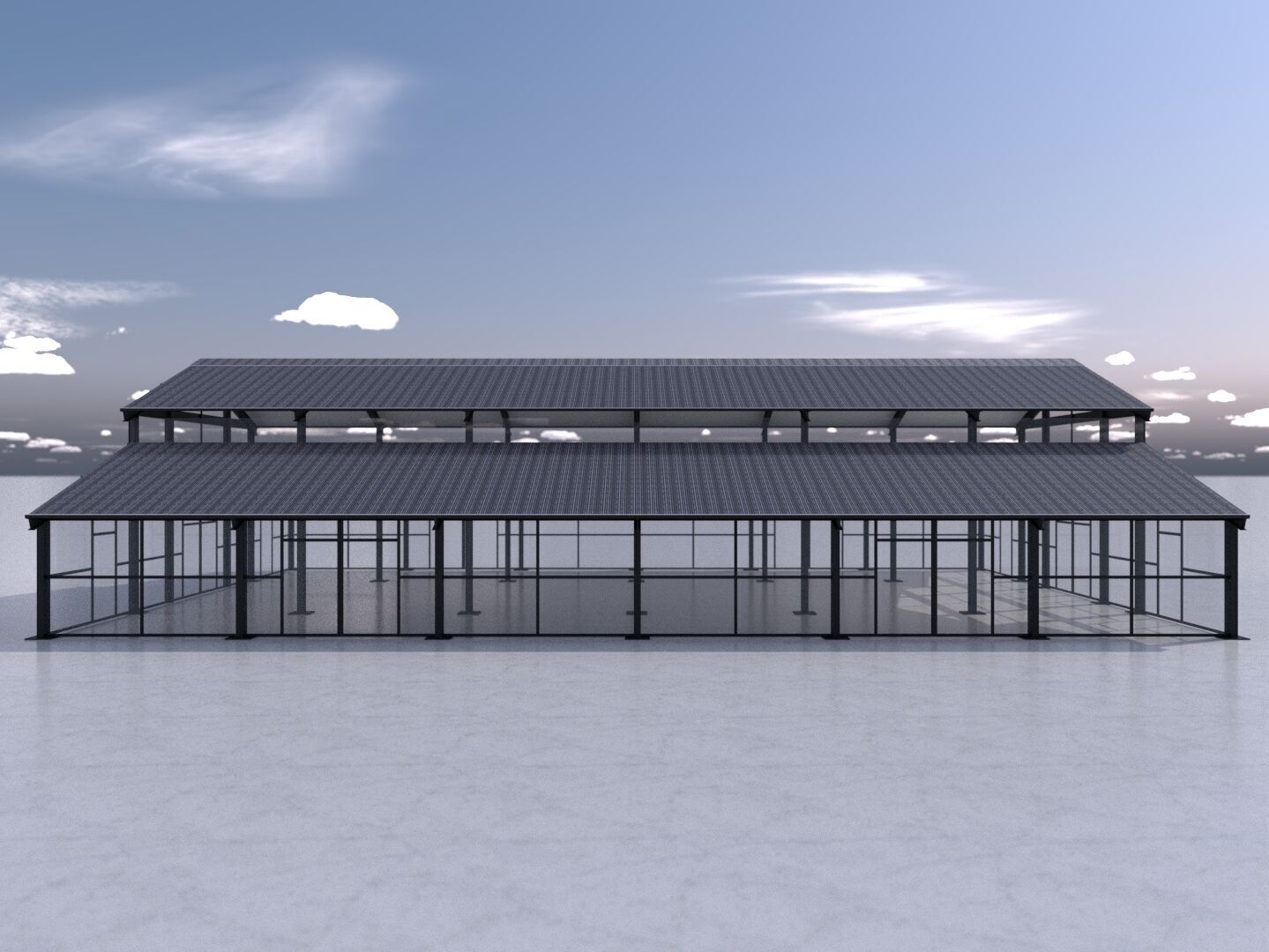 3D Model of Metal Structure Frame MK3 Low-poly 3D model_3