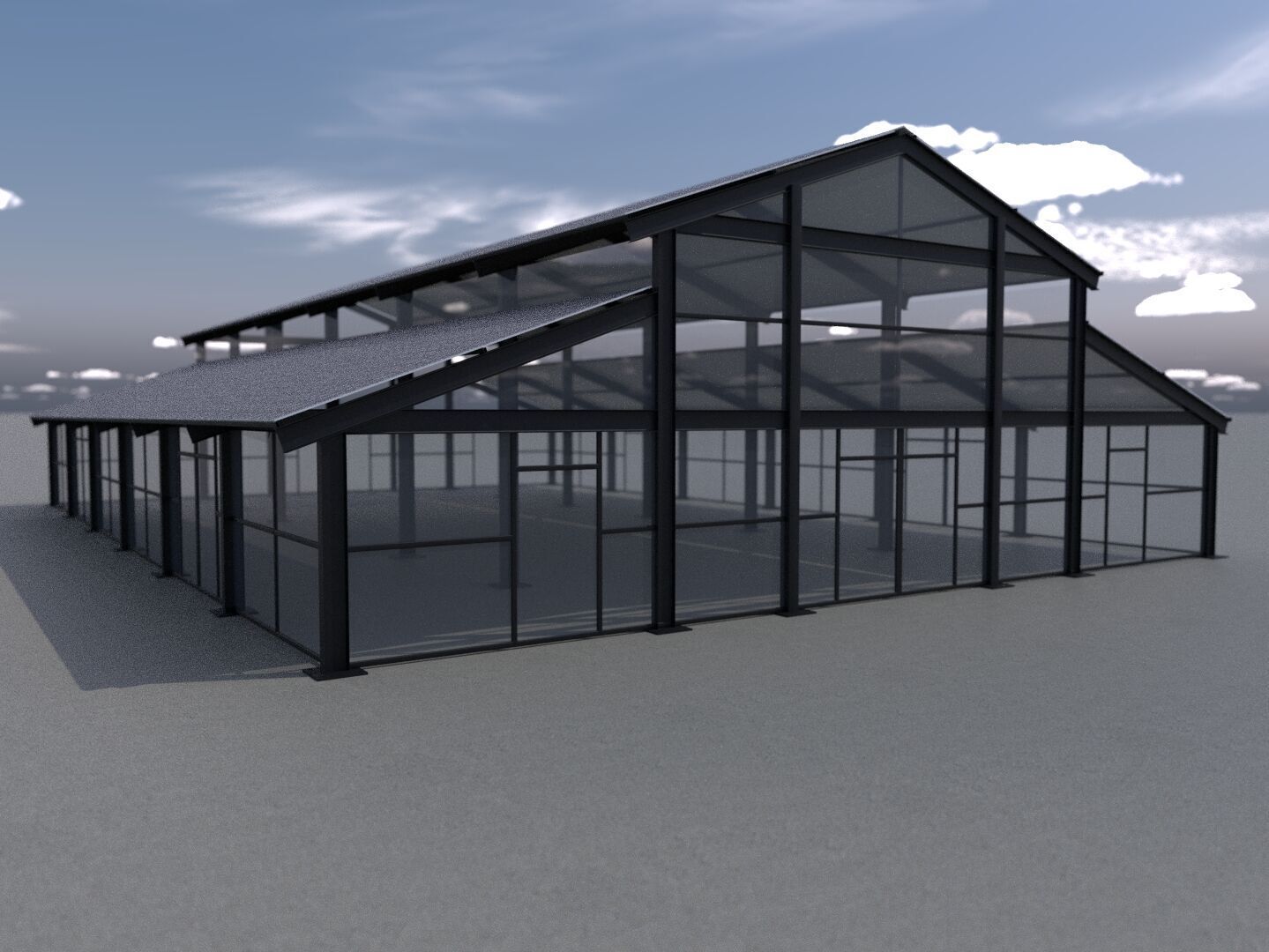 3D Model of Metal Structure Frame MK3 Low-poly 3D model_1