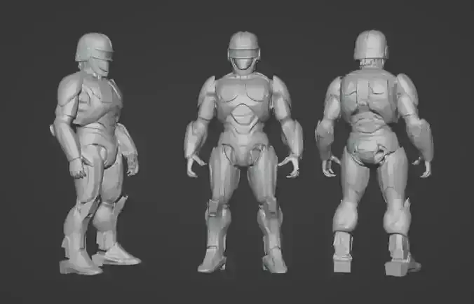 ROBOCOP Animatronic 3D Model  3D print model