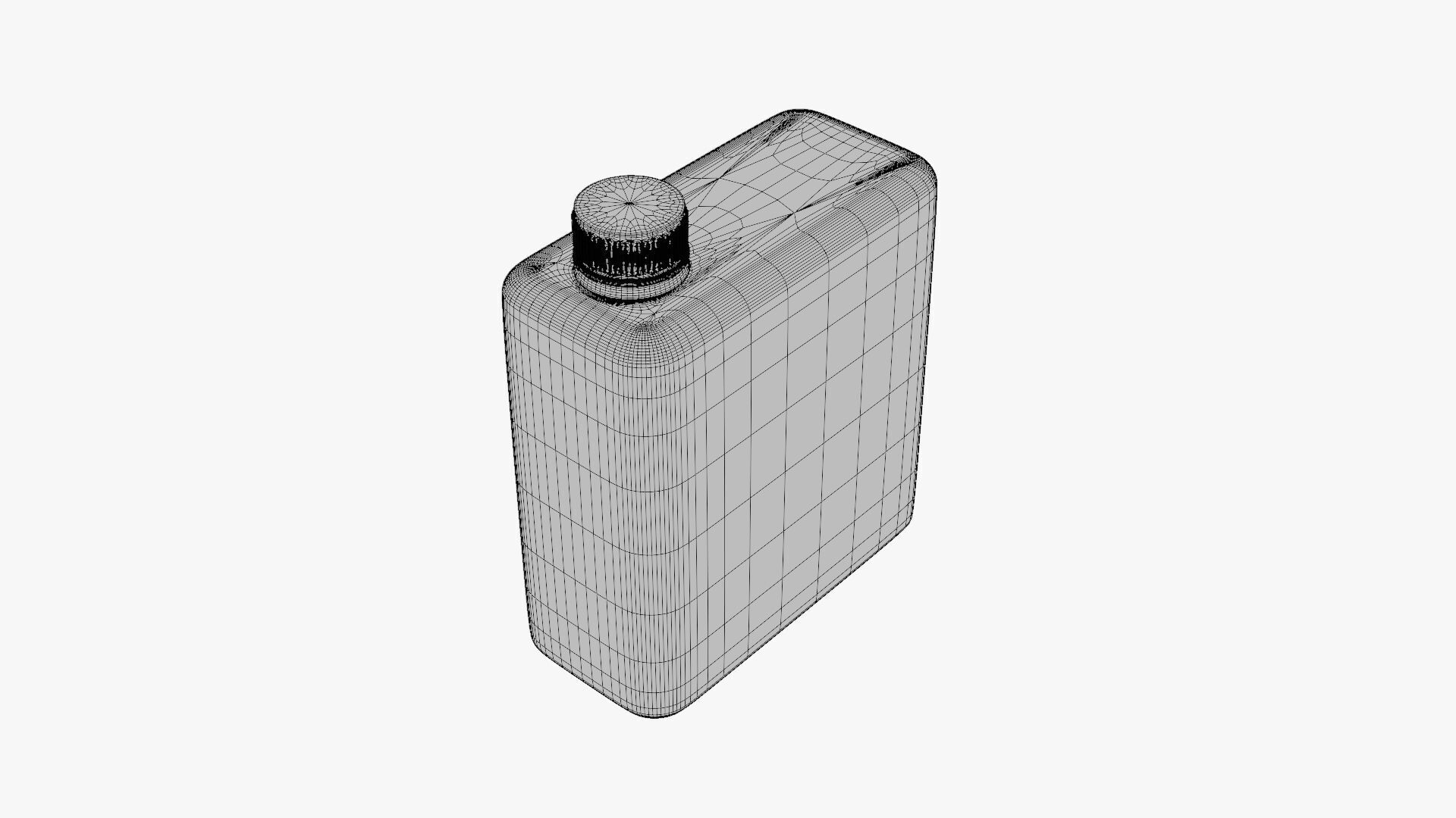 Basic Tonic Bottle Geometry Only No Textures No Materials 3D model_6
