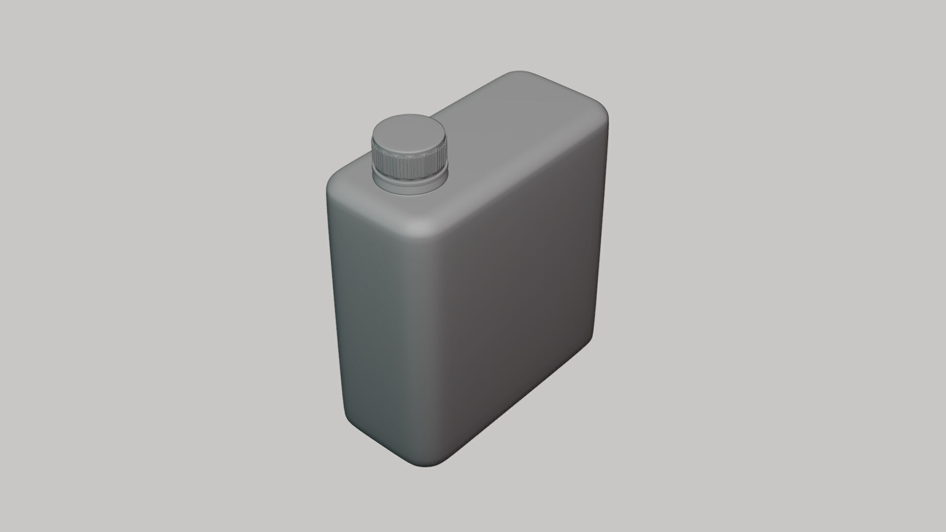 Basic Tonic Bottle Geometry Only No Textures No Materials 3D model_3
