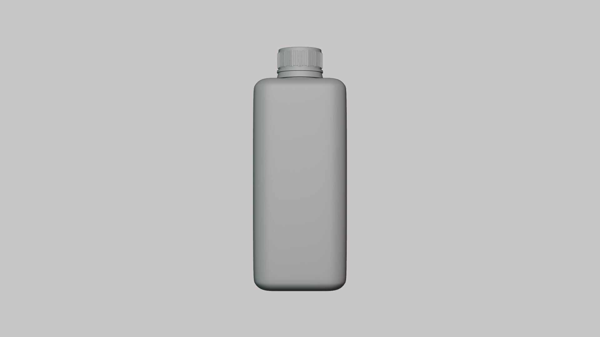 Basic Tonic Bottle Geometry Only No Textures No Materials 3D model_1