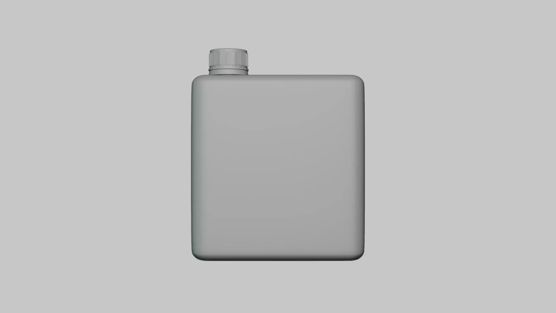 Basic Tonic Bottle Geometry Only No Textures No Materials 3D model_0