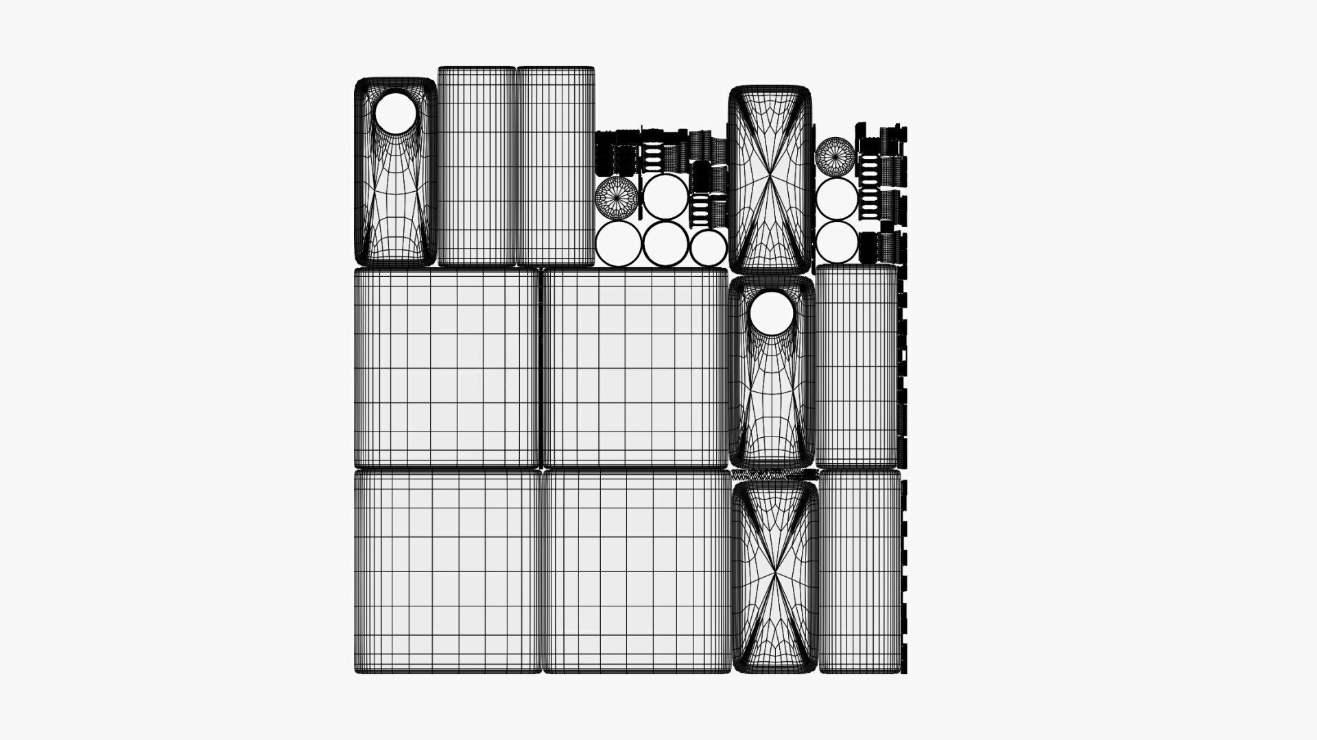 Basic Tonic Bottle Geometry Only No Textures No Materials 3D model_5