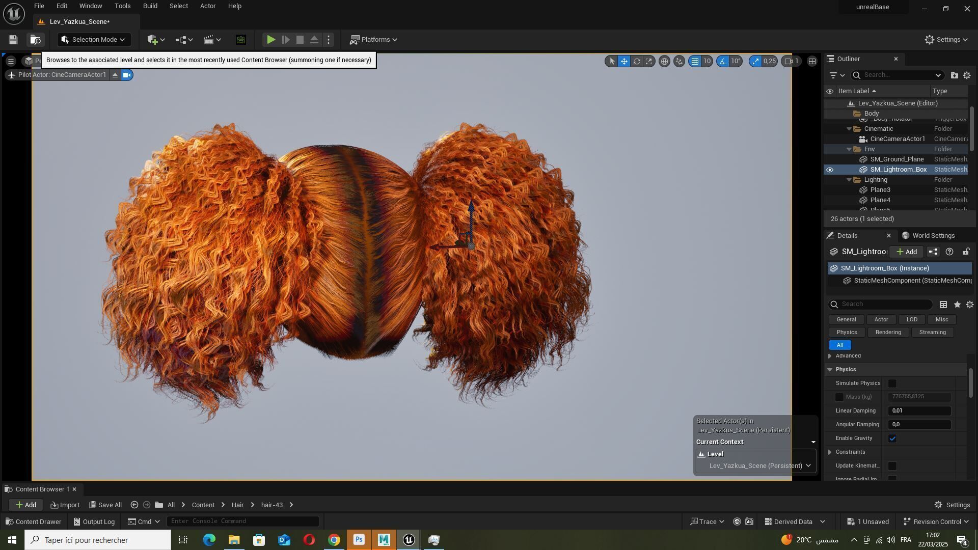 Curly Puff Pigtails with Bangs - Hair for Female Characters Low-poly 3D model_16