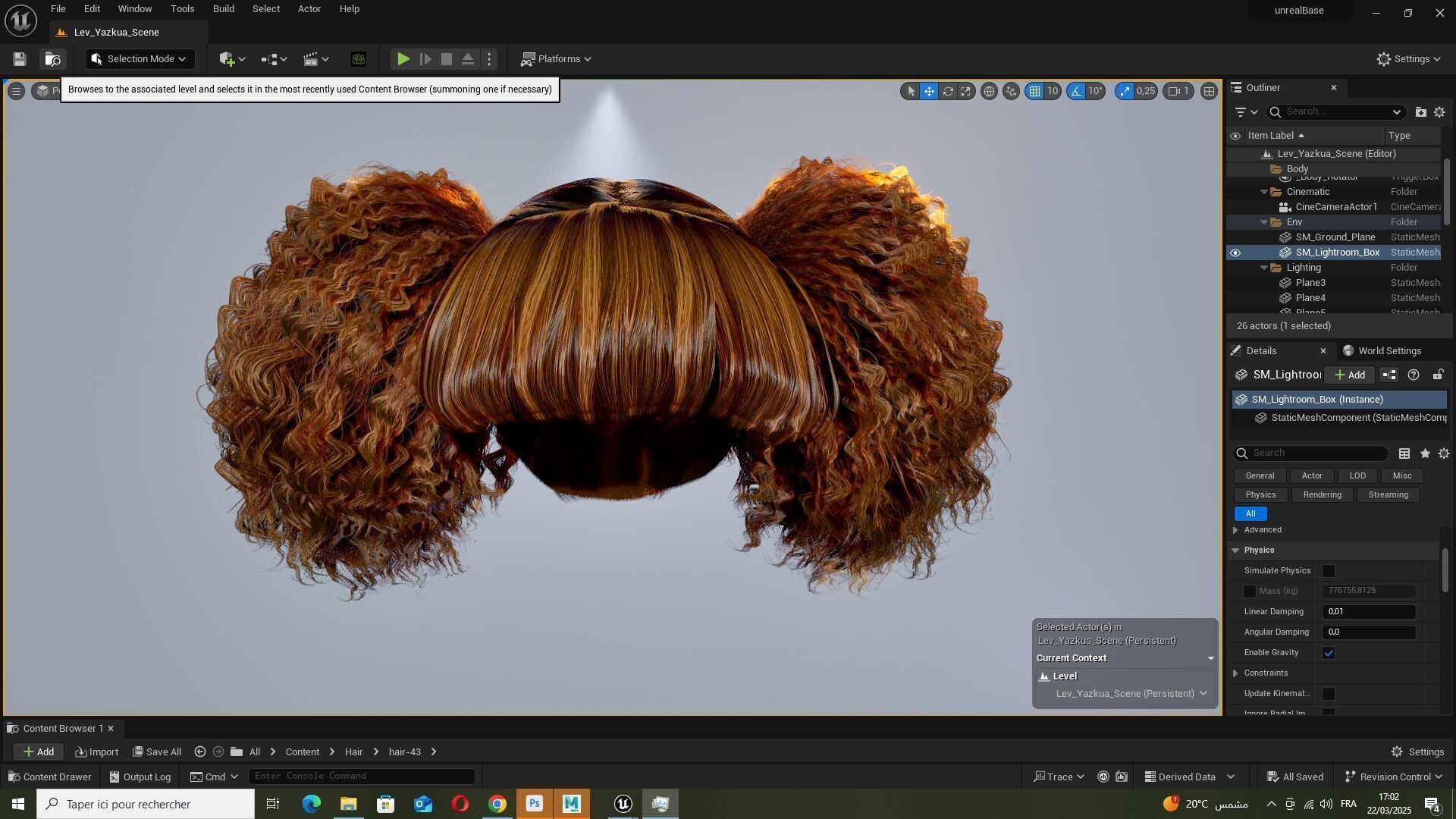 Curly Puff Pigtails with Bangs - Hair for Female Characters Low-poly 3D model_15