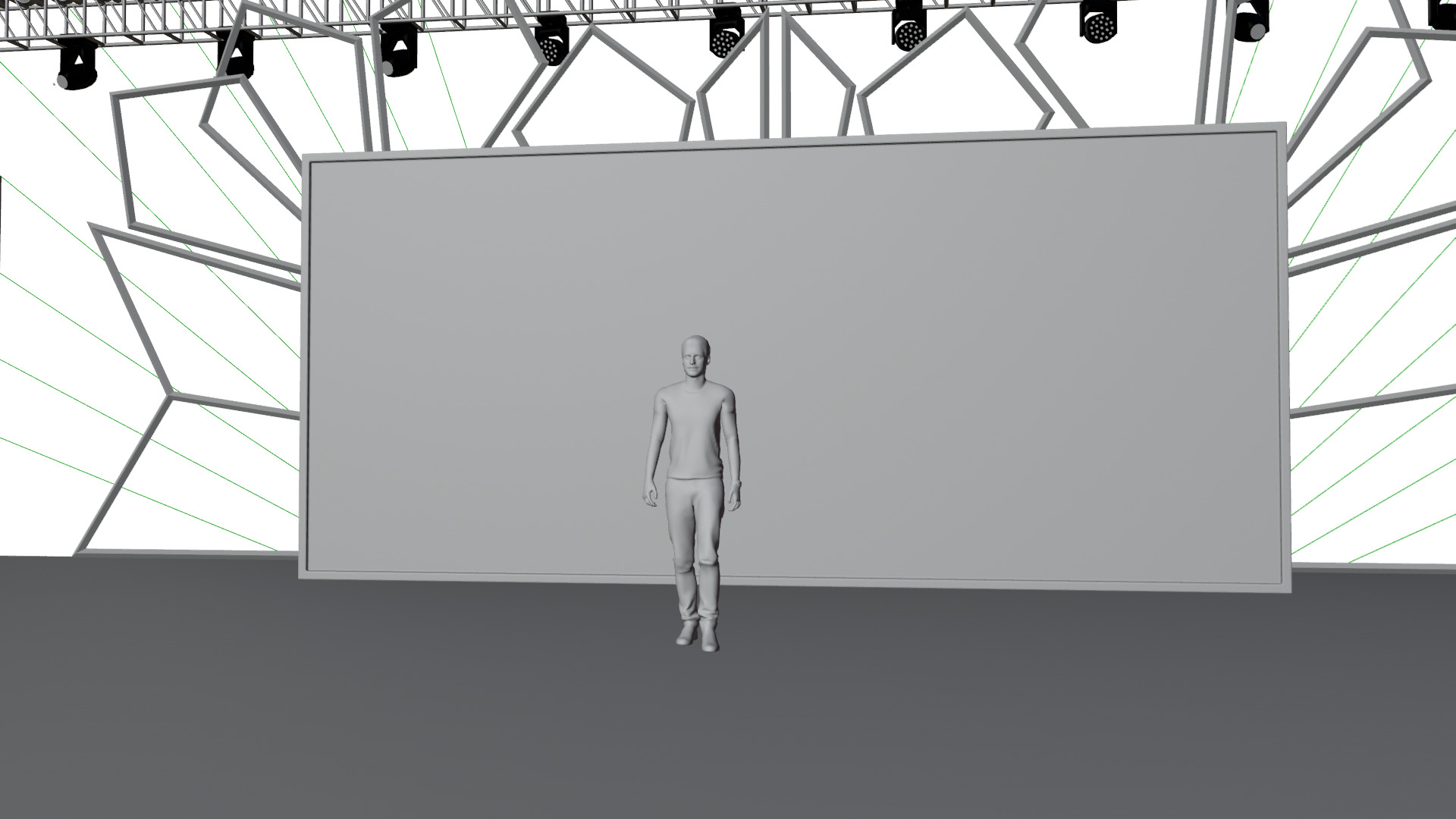 Entertainment Event Stage or Set Design with Light 3D model_27