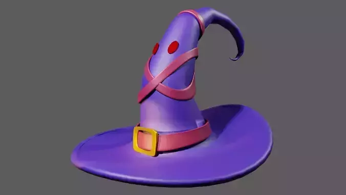 wizzward hat 3D model modifire