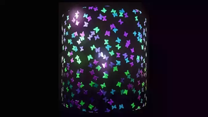  Butterfly Glitter Substance PBR material and textures Texture