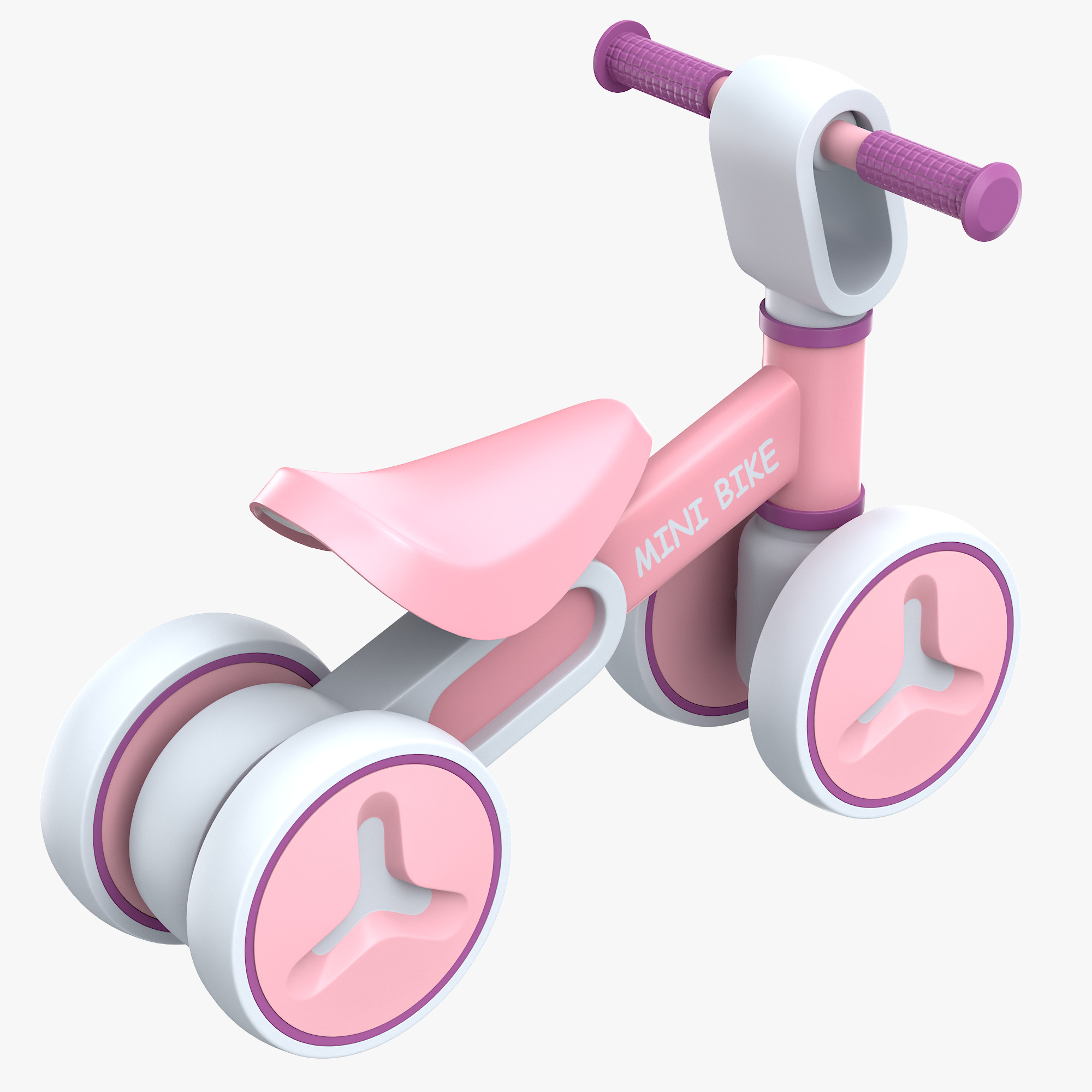 Baby Balance Bike 3D model_3