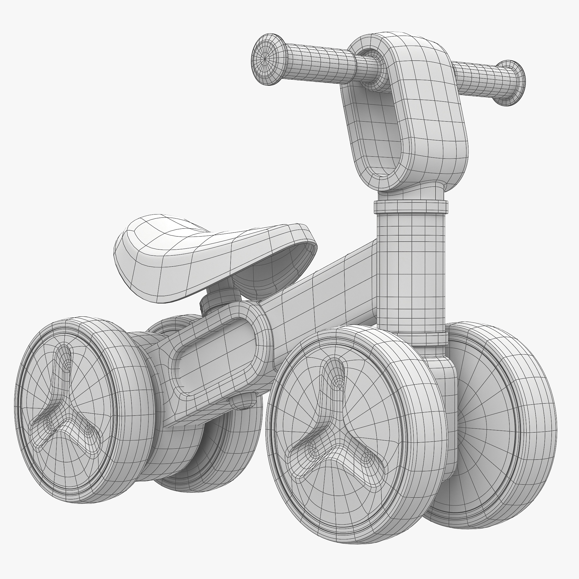 Baby Balance Bike 3D model_10