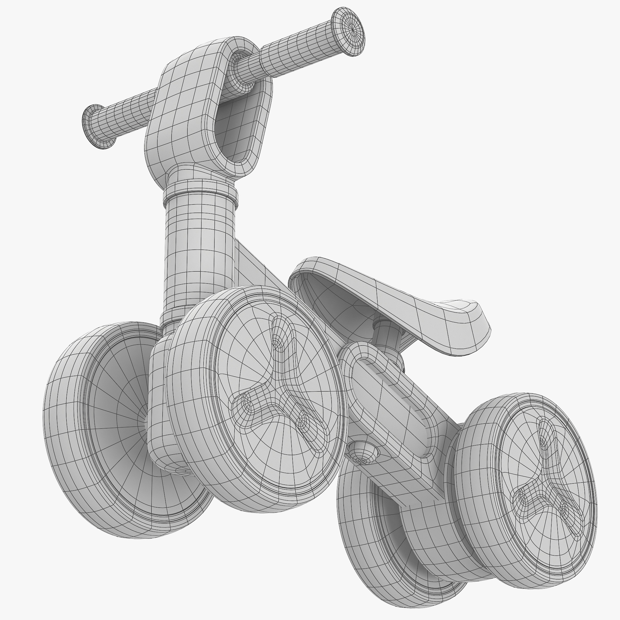 Baby Balance Bike 3D model_11