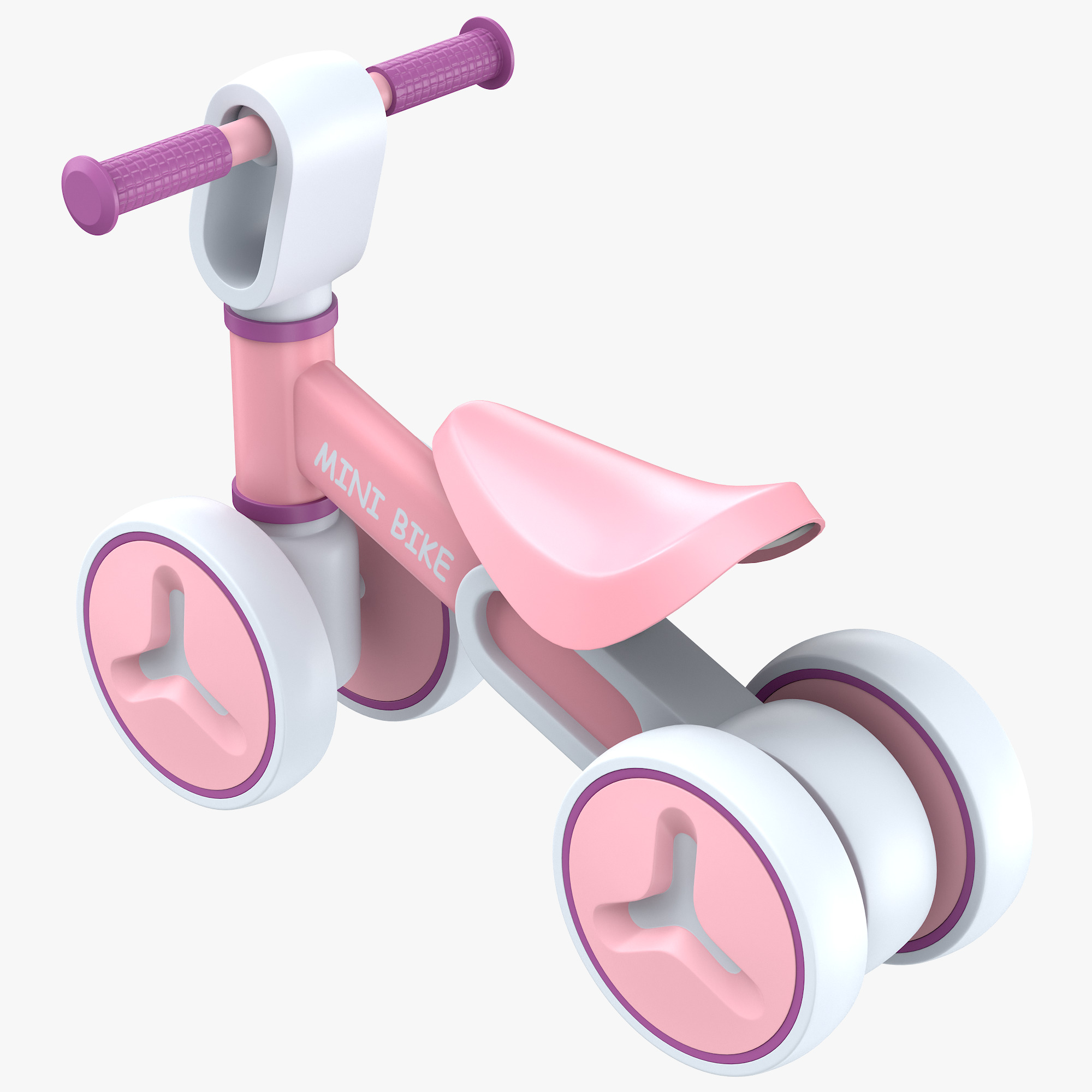 Baby Balance Bike 3D model_7
