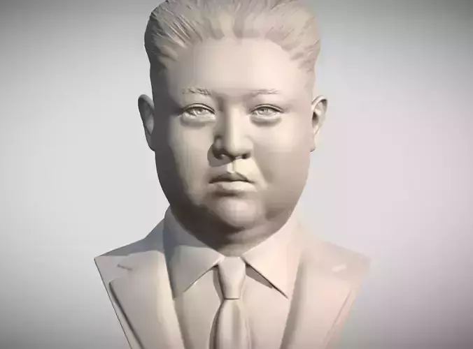 Kim Jong-un bust 3D print model