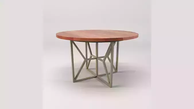 Round Wooden Dining Table