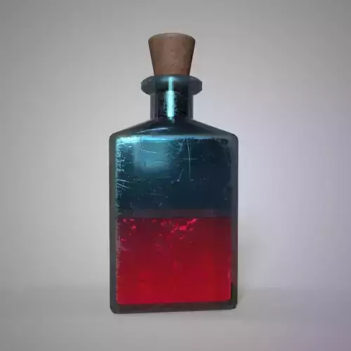 Potion of Vitalis Red Health Potion Game-Ready Fantasy Asset