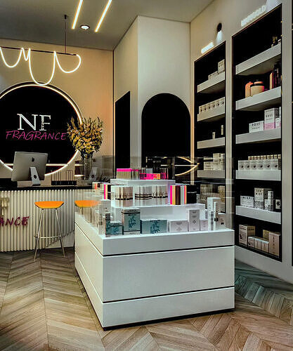 Beauty Store Interior Game-Ready Low-Poly Low-poly 3D model