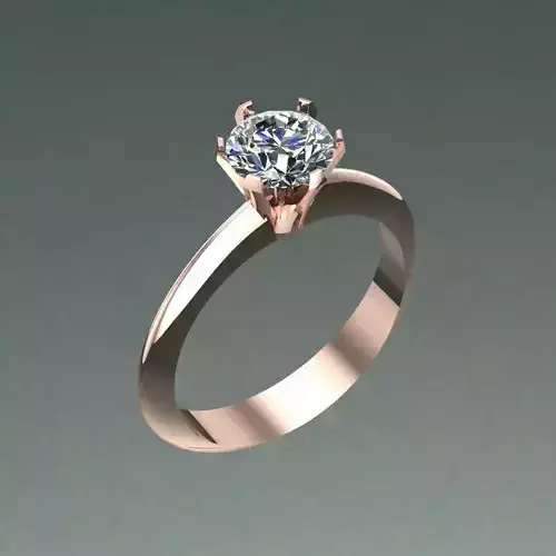 Engagement ring set 0001 3D print model 3D print model