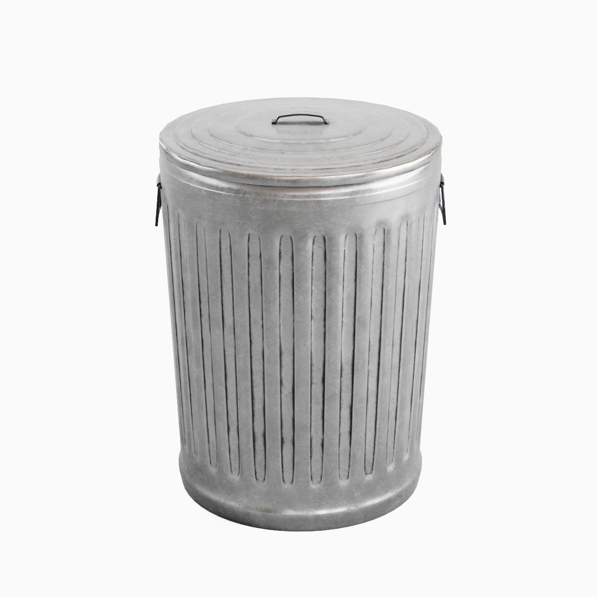 Trash Can 02  Low-poly 3D model_4