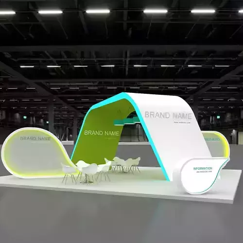 exhibition booth stand 3d model tradeshow 3D 3D model