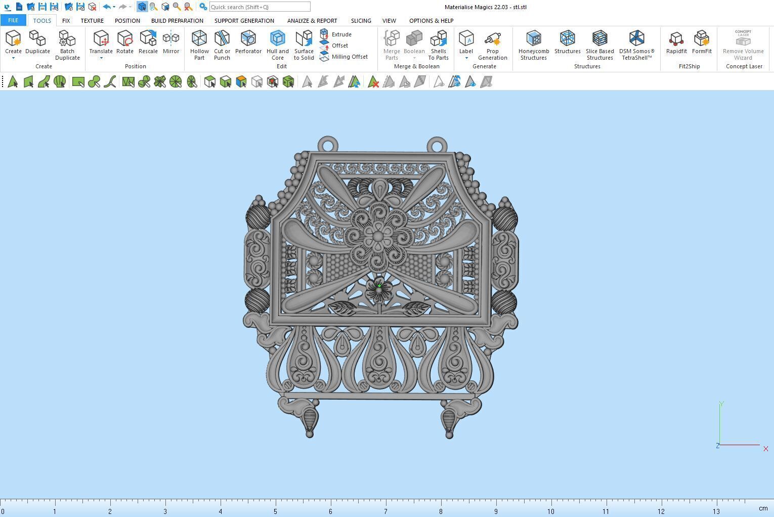 Designer Matt Pendant - 0097 3D print model_12
