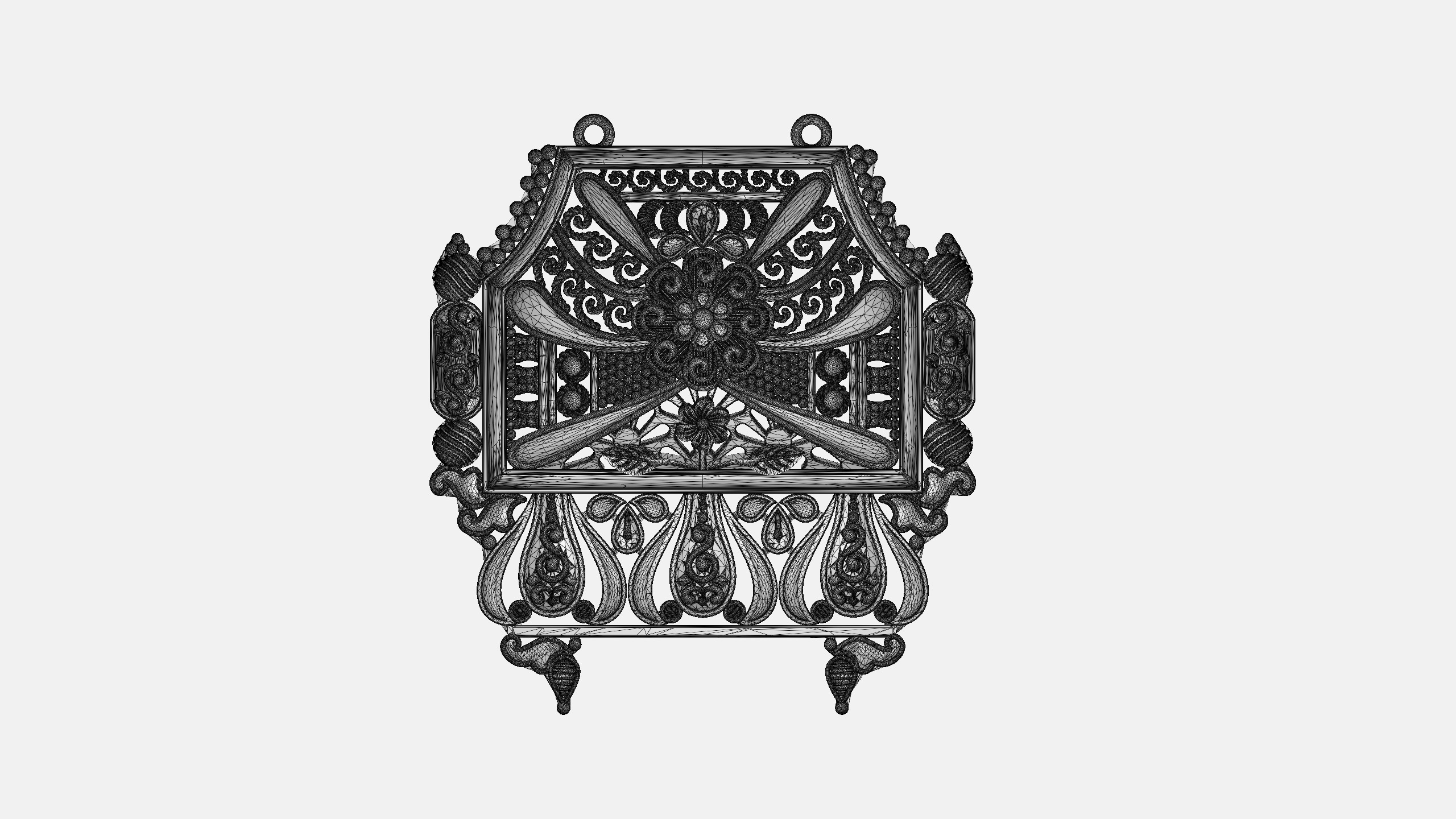 Designer Matt Pendant - 0097 3D print model_11