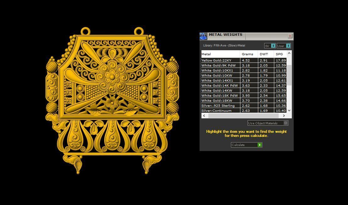 Designer Matt Pendant - 0097 3D print model_1