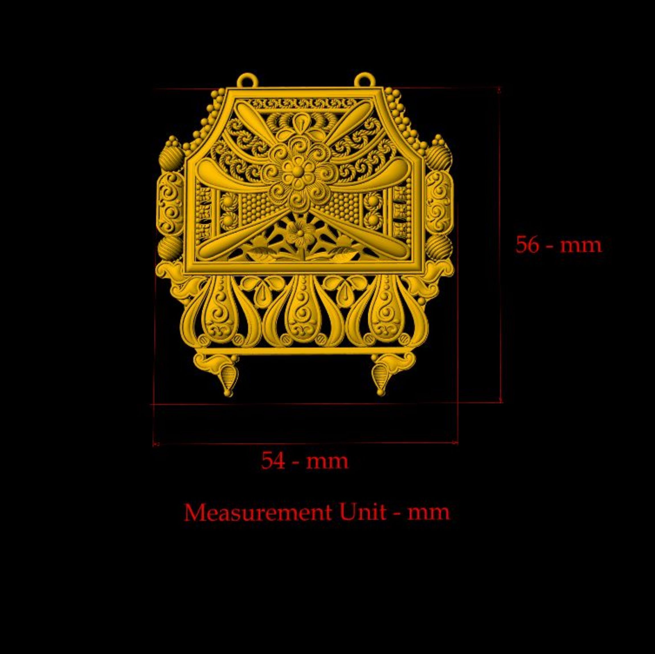 Designer Matt Pendant - 0097 3D print model_3