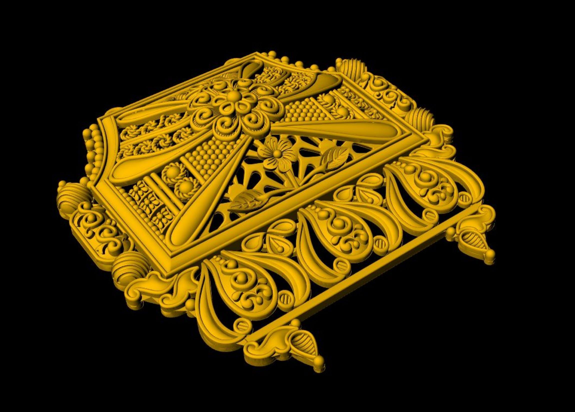 Designer Matt Pendant - 0097 3D print model_7